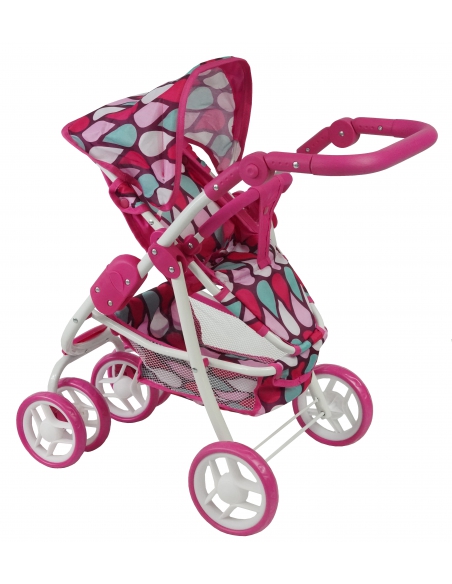 Wózek dla lalek 2w1 Beticco gondola + spacerówka
