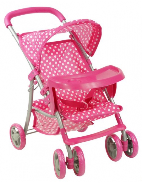 Wózek dla lalek Beticco spacerowy z tacką